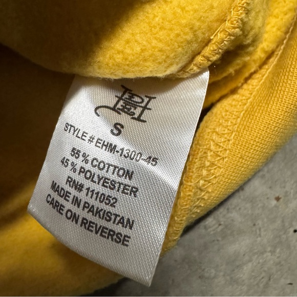 Ed Hardy Men’s Mustard Yellow Dragon Tattoo Hoodie Sz S Y2k Grunge Hipster - Picture 3 of 8